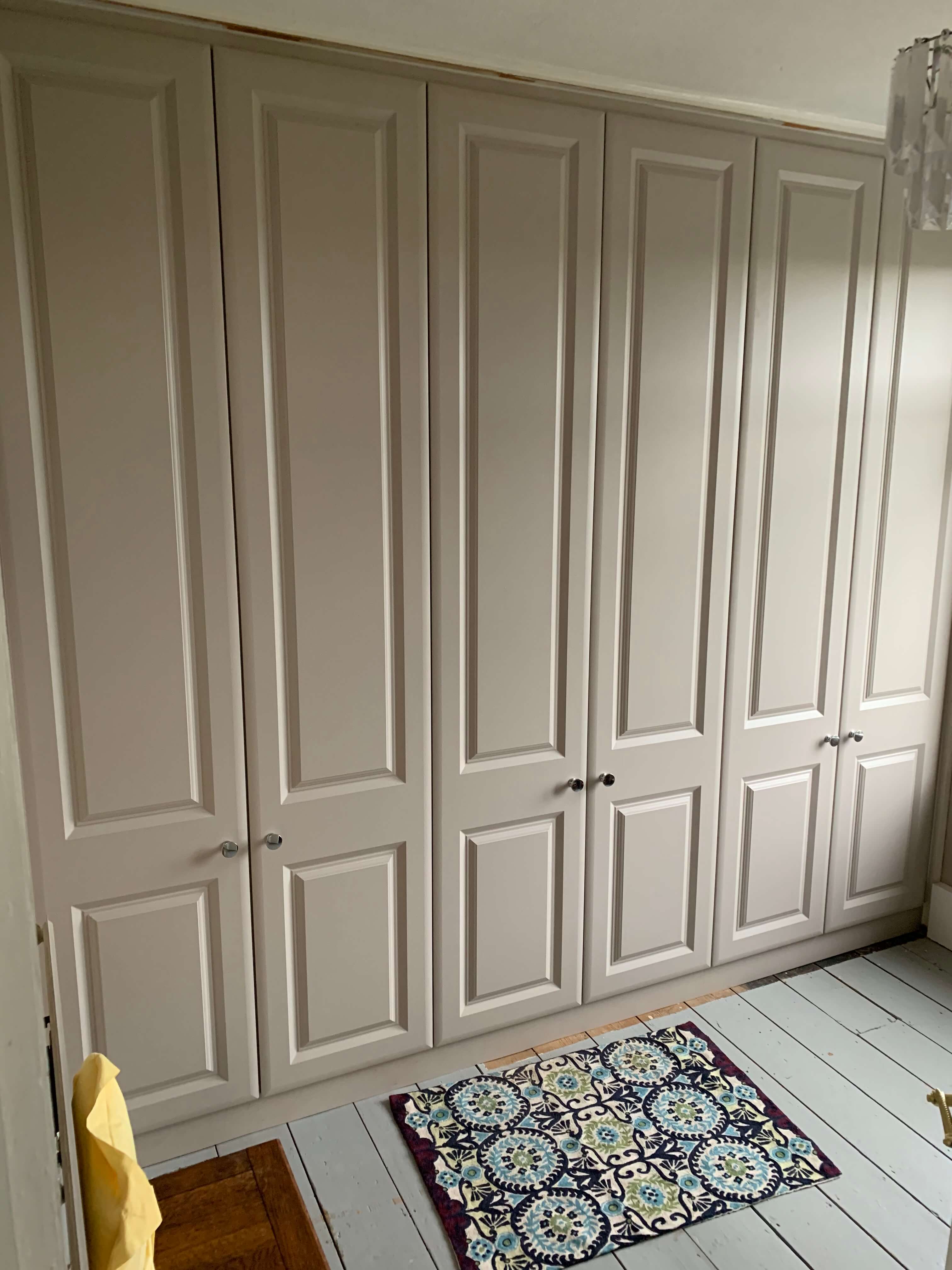 Traditional panelled bedroom door