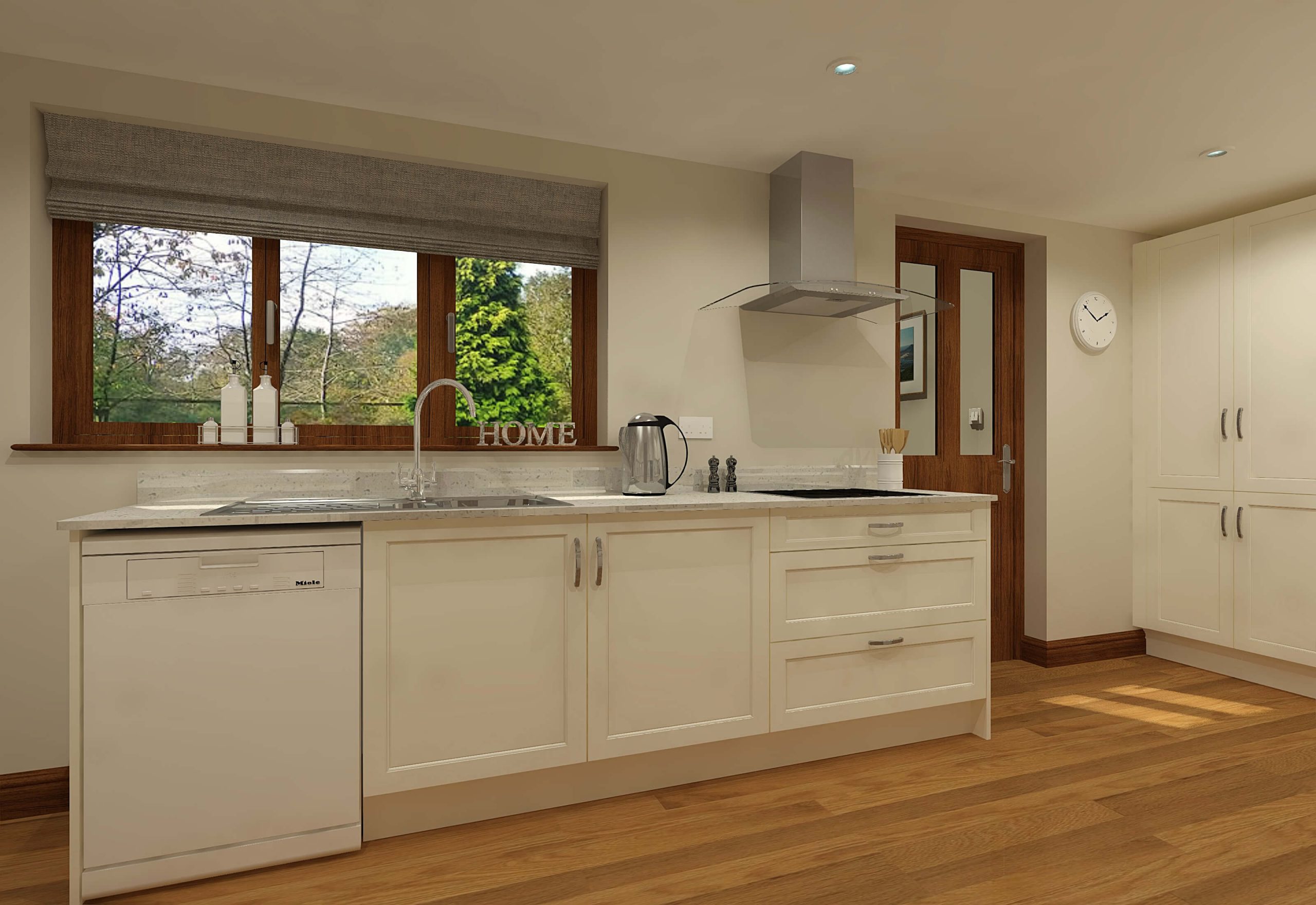 View 3 of a Cream Shaker Kitchen